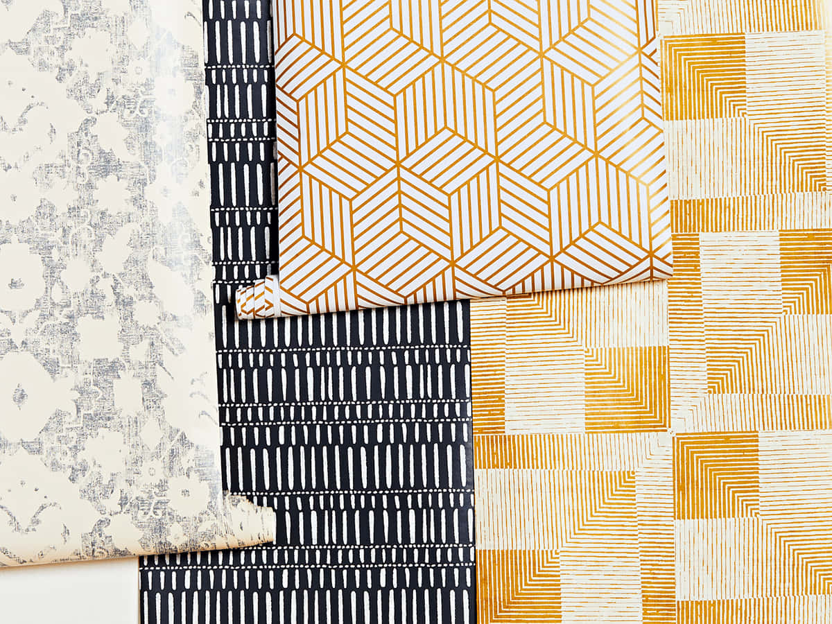 A Collection Of Yellow And Black Wallpapers Background