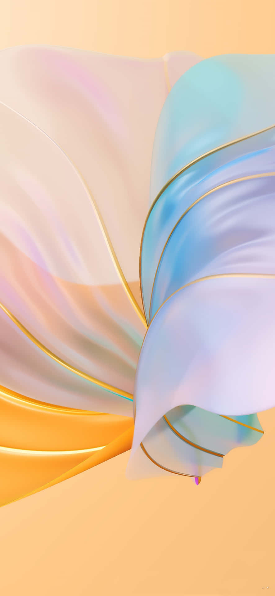 A Colorful Abstract Background With A Colorful Ribbon Background