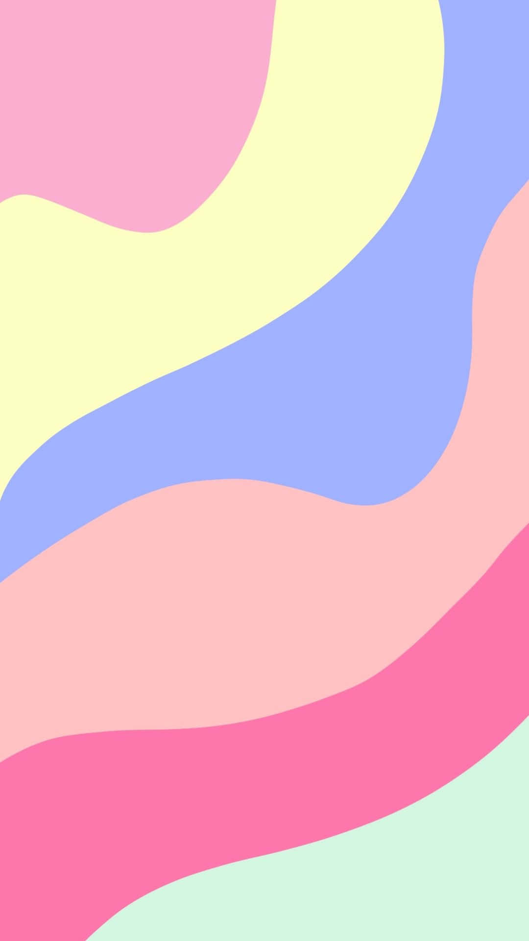 A Colorful Abstract Background With A Pink, Blue, And Yellow Color Background