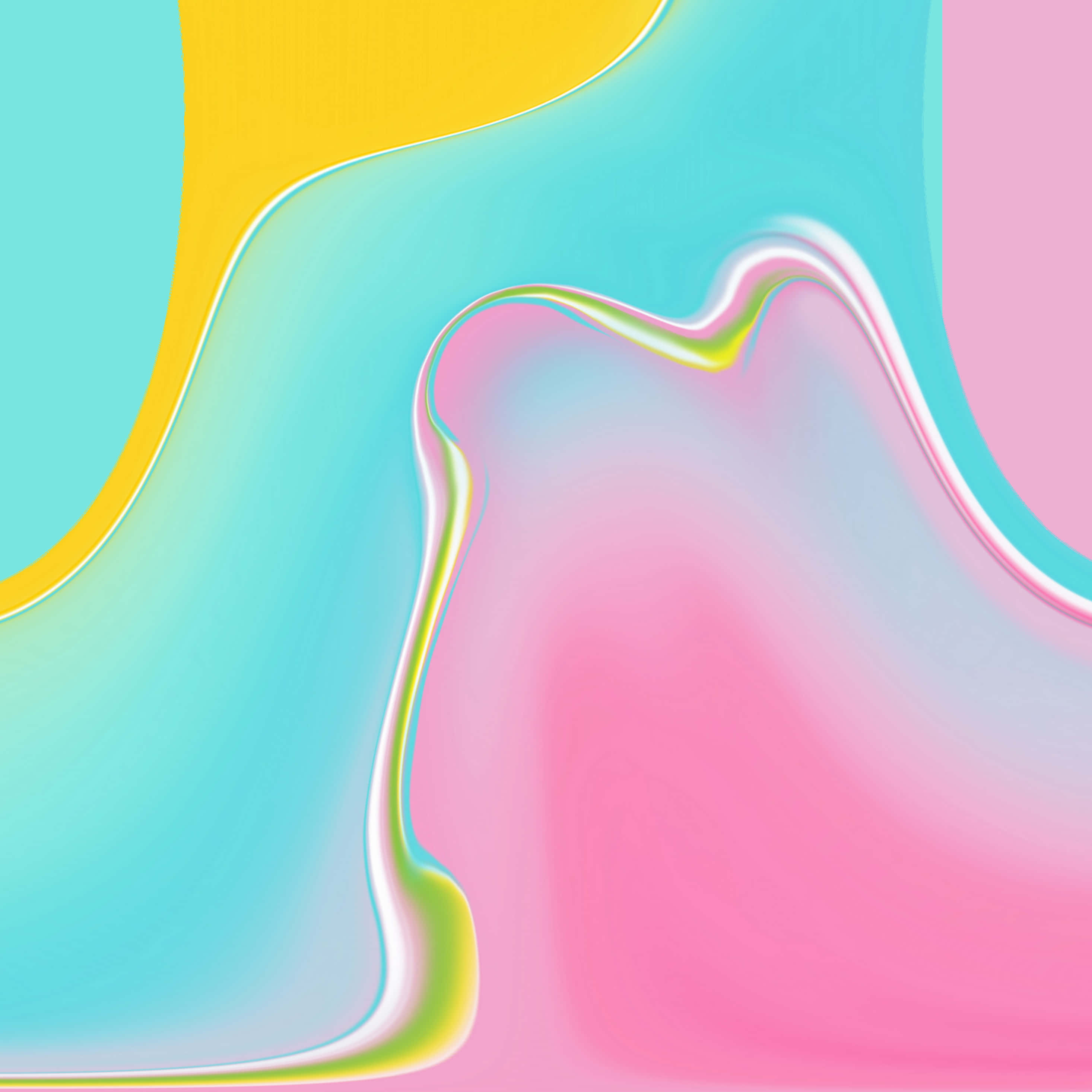 A Colorful Abstract Background With A Pink, Yellow, And Blue Color