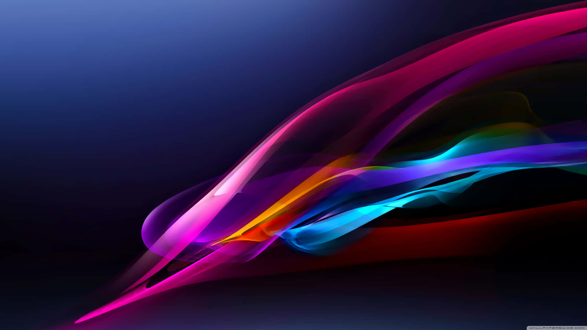 A Colorful Abstract Background With A Rainbow Colored Wave Background