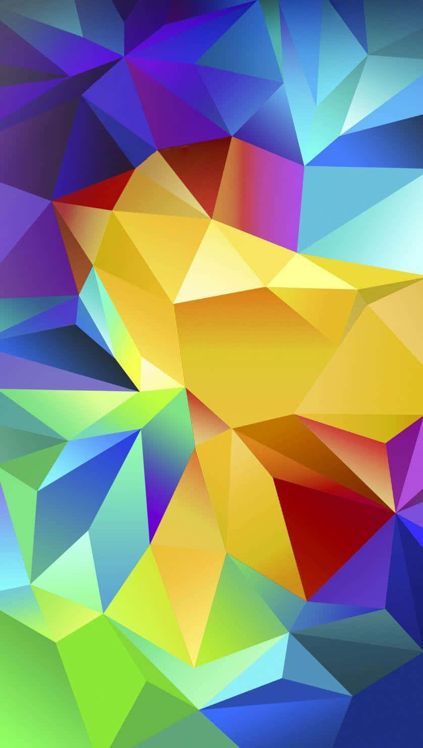 A Colorful Abstract Background With Triangles Background