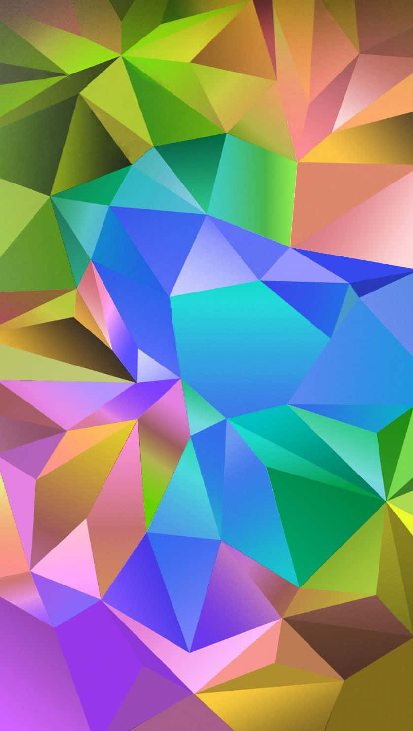 A Colorful Abstract Background With Triangles Background