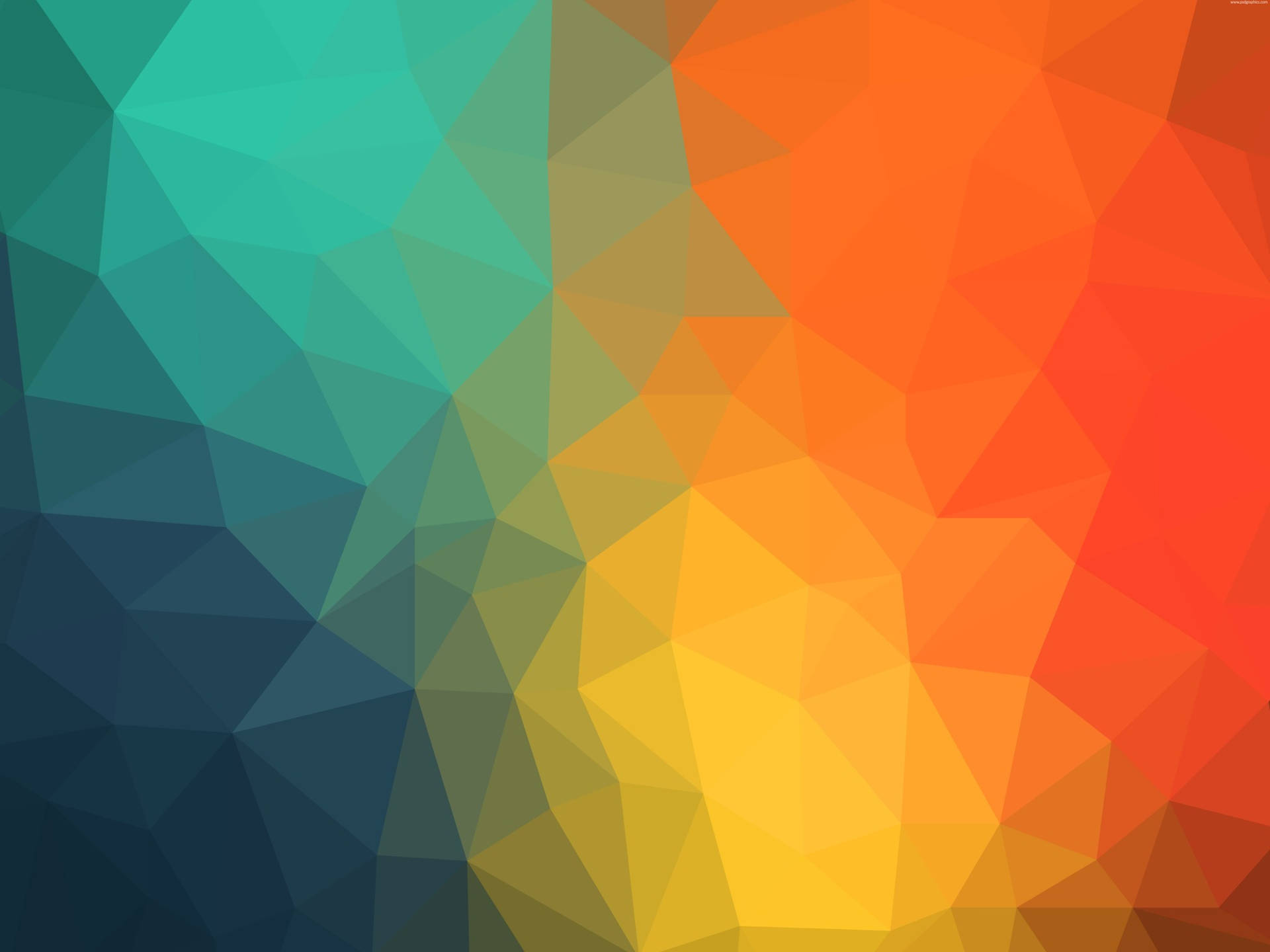 A Colorful Abstract Background With Triangles Background