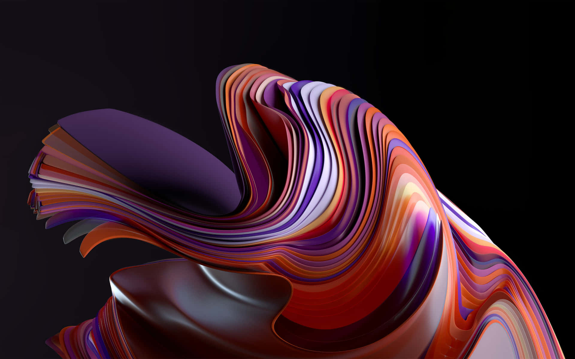 A Colorful Abstract Design With Swirls Background