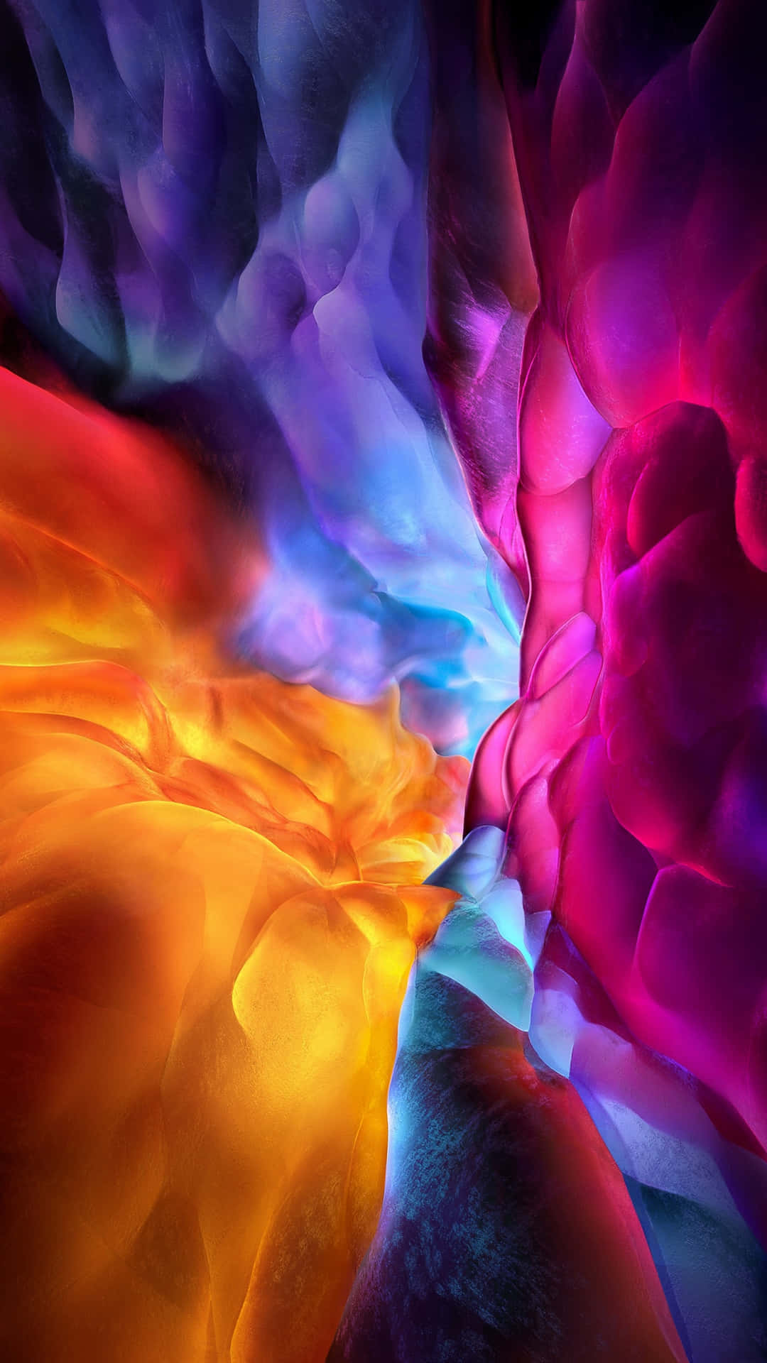 A Colorful Abstract Image Of A Colorful Flower Background