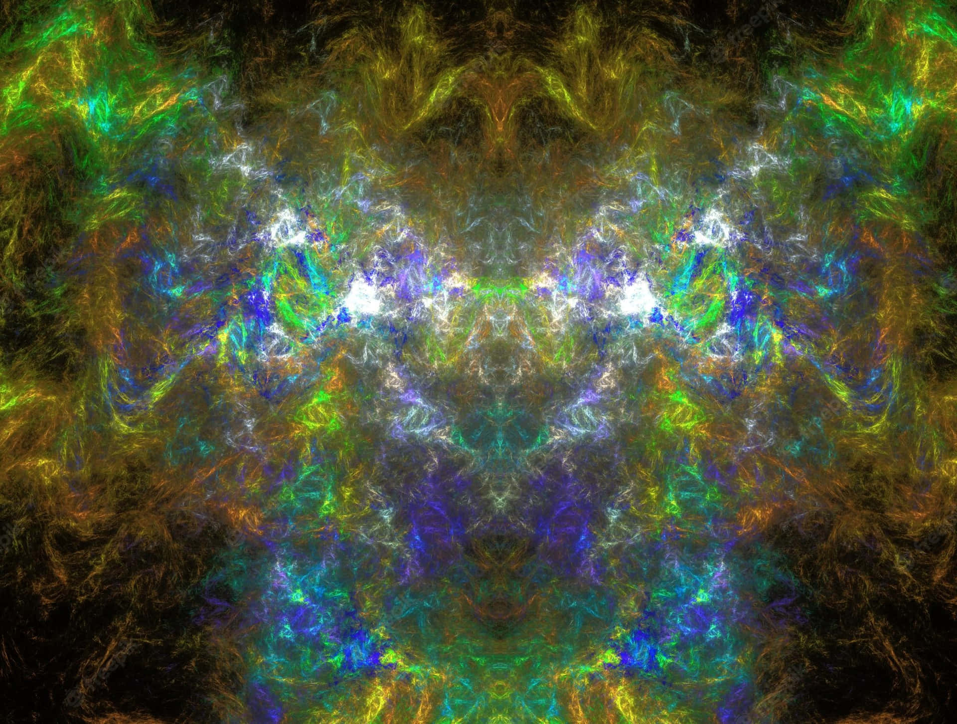 A Colorful Abstract Image Of A Fractal Pattern