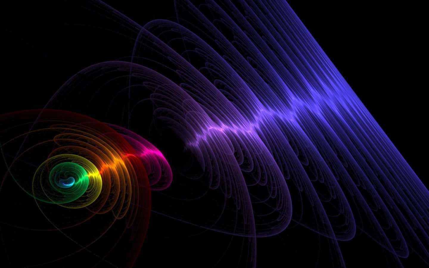 A Colorful Abstract Image Of A Spiral Background