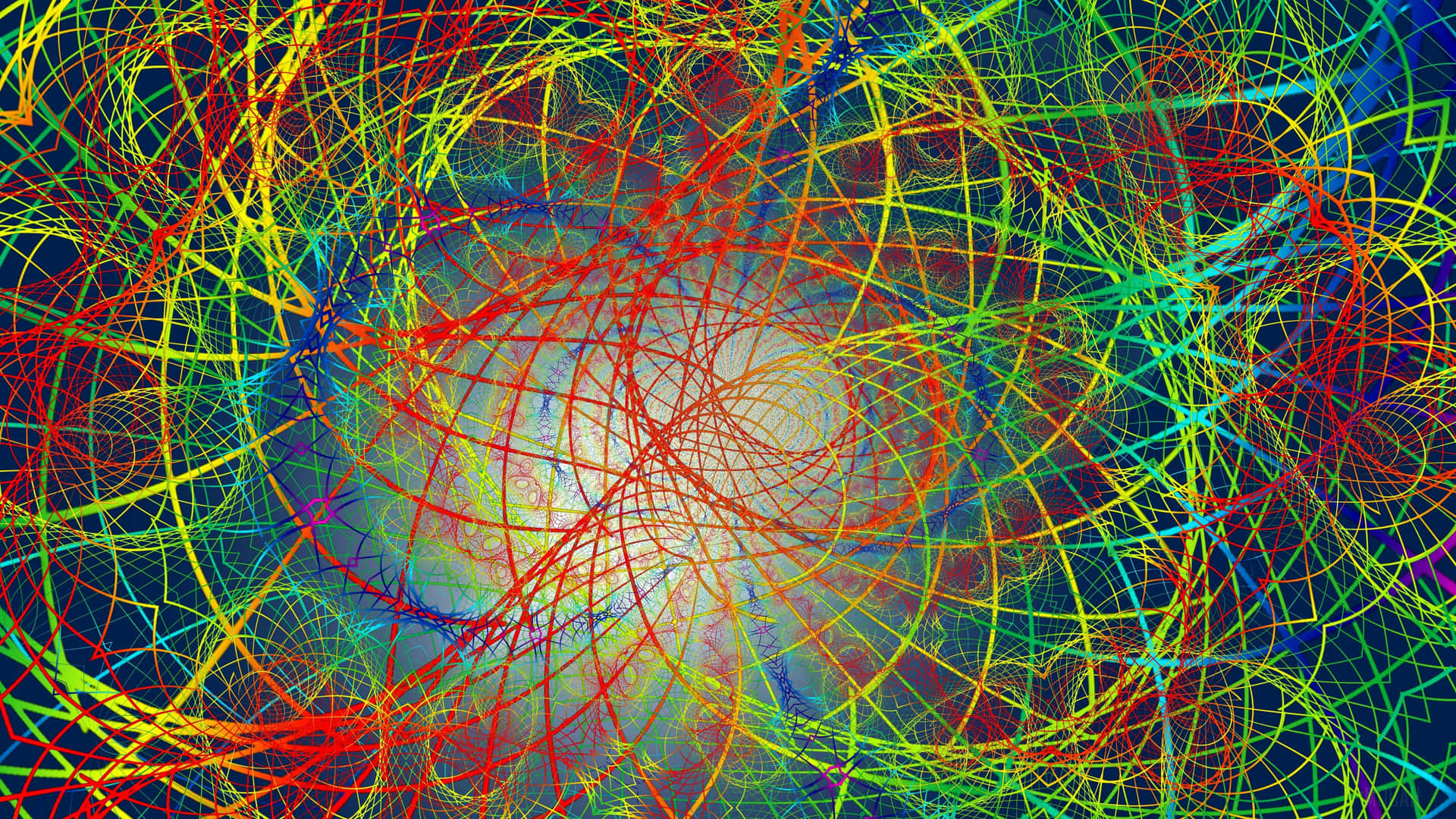 A Colorful Abstract Image Of A Spiral Background