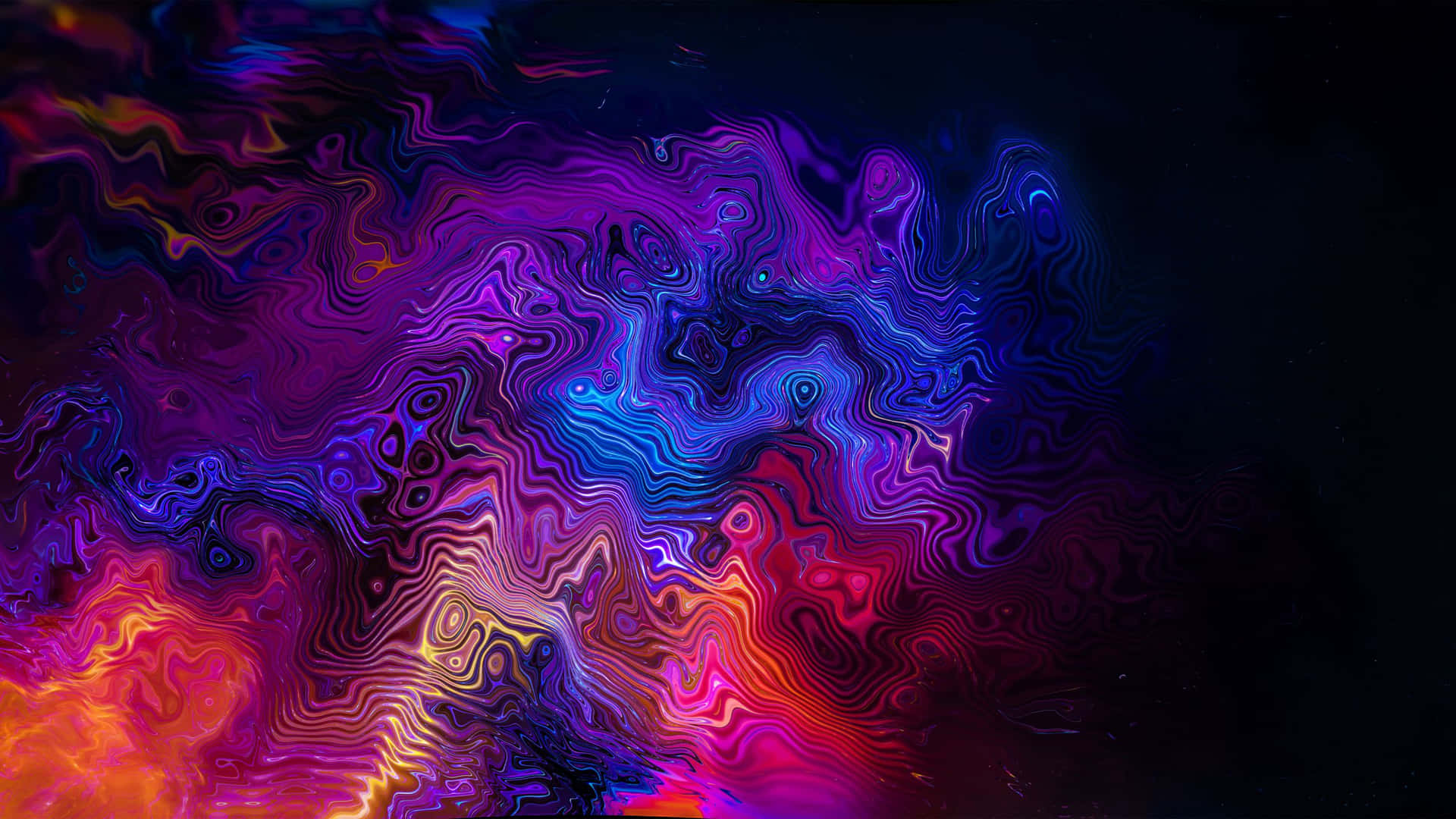 A Colorful Abstract Painting On A Black Background Background