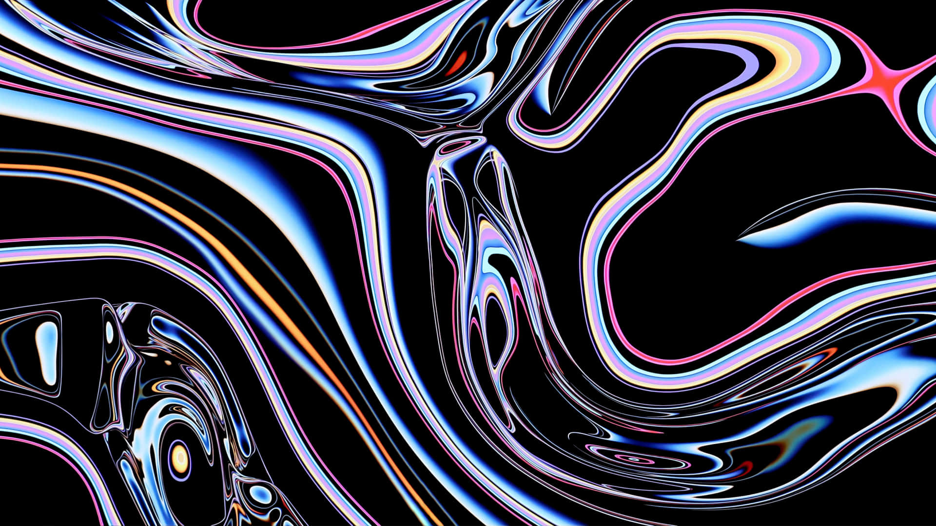 A Colorful Abstract Painting On A Black Background Background
