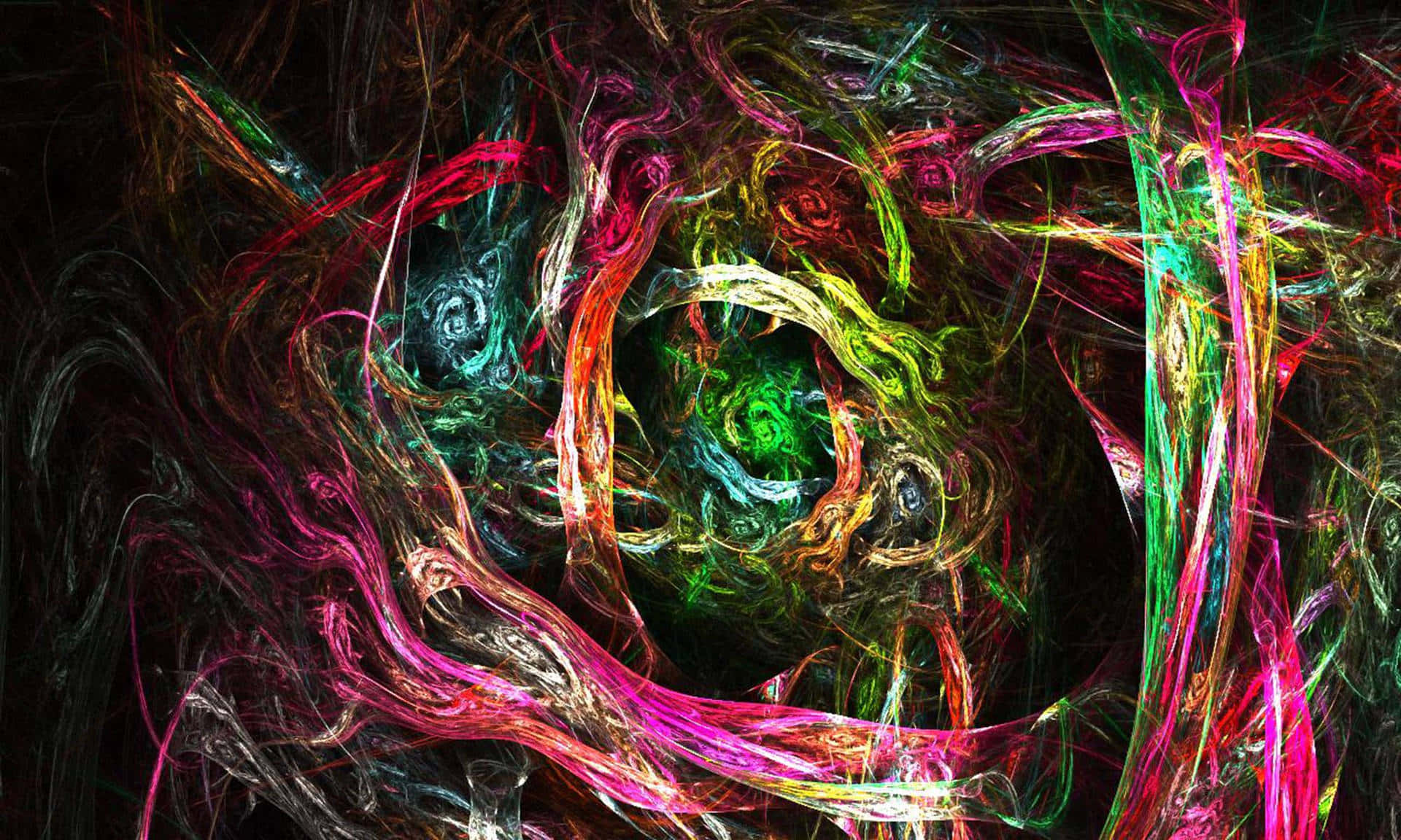 A Colorful Abstract Painting With Colorful Lines Background