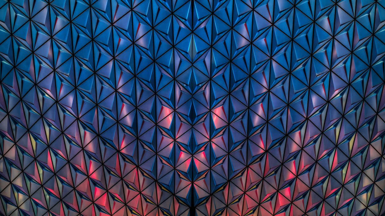 A Colorful Abstract Pattern With A Blue And Red Color Background