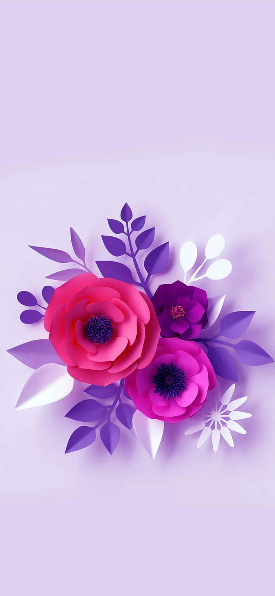 A Colorful Arrangement Of Flowers Against The Backdrop Of An Iphone. Background