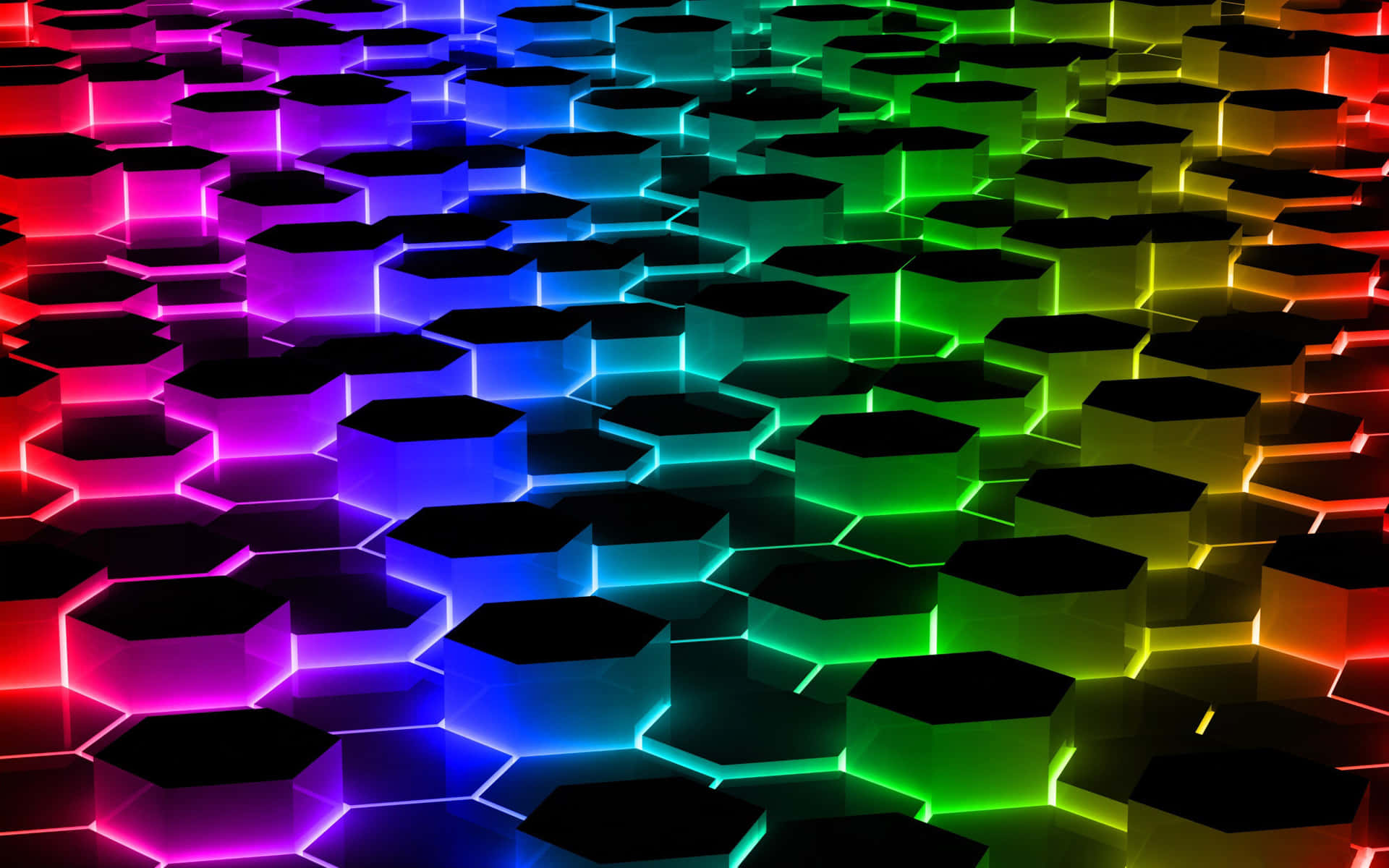 A Colorful Background With Hexagons Background