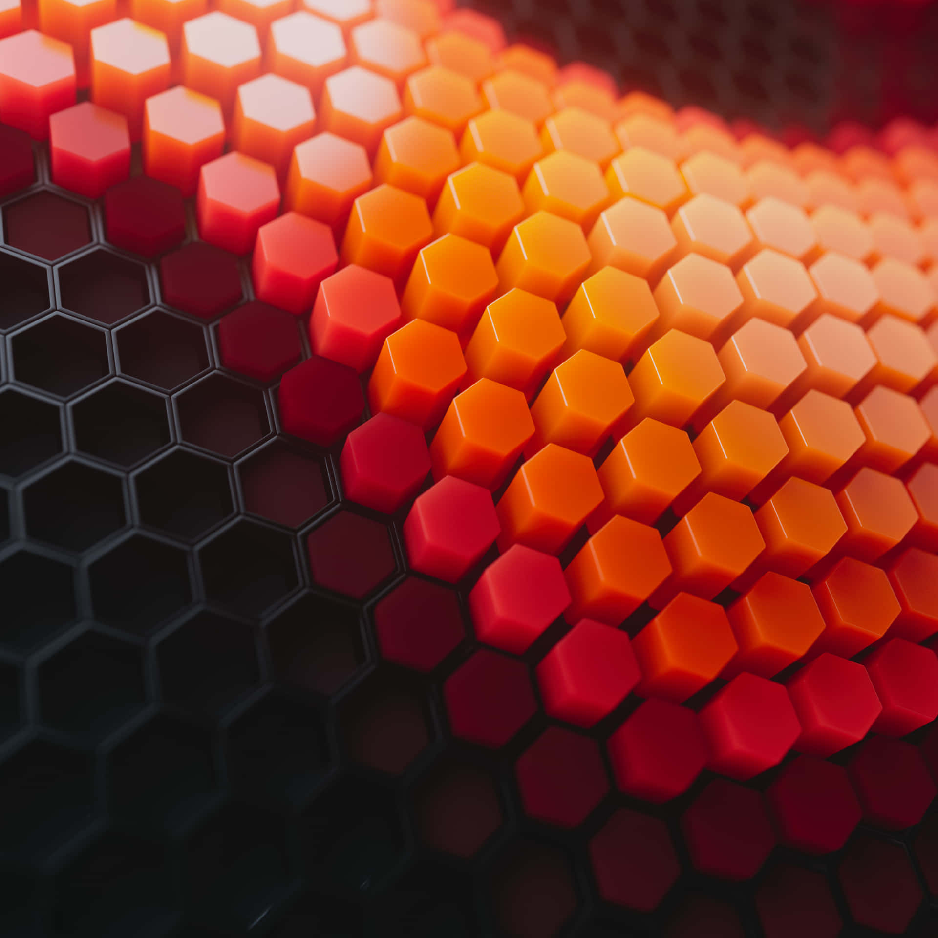 A Colorful Background With Hexagons Background