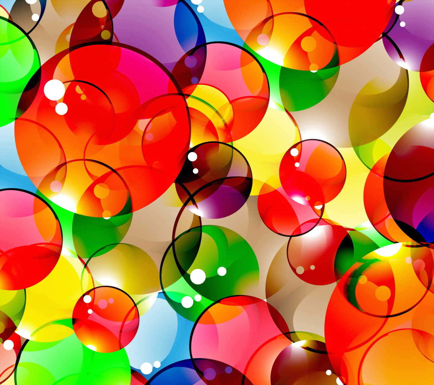 A Colorful Background With Many Bubbles Background