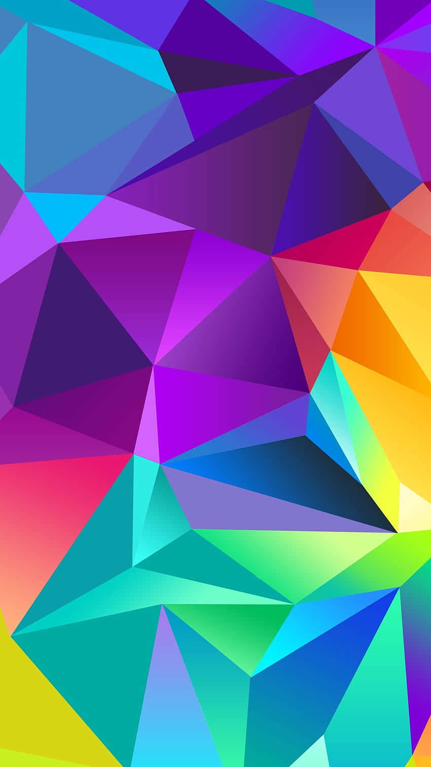 A Colorful Background With Triangles