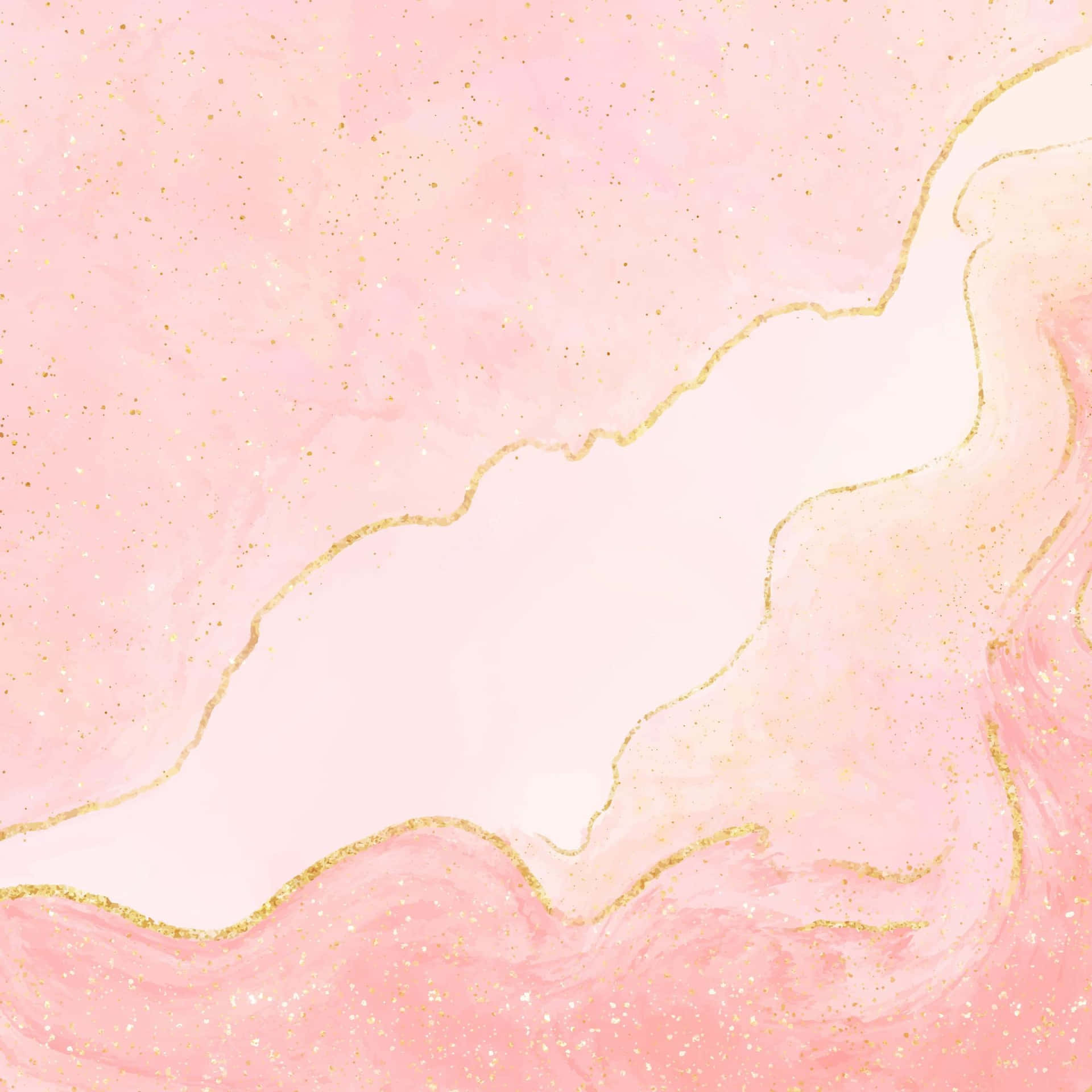 A Colorful Combination- Light Pink And Gold Background