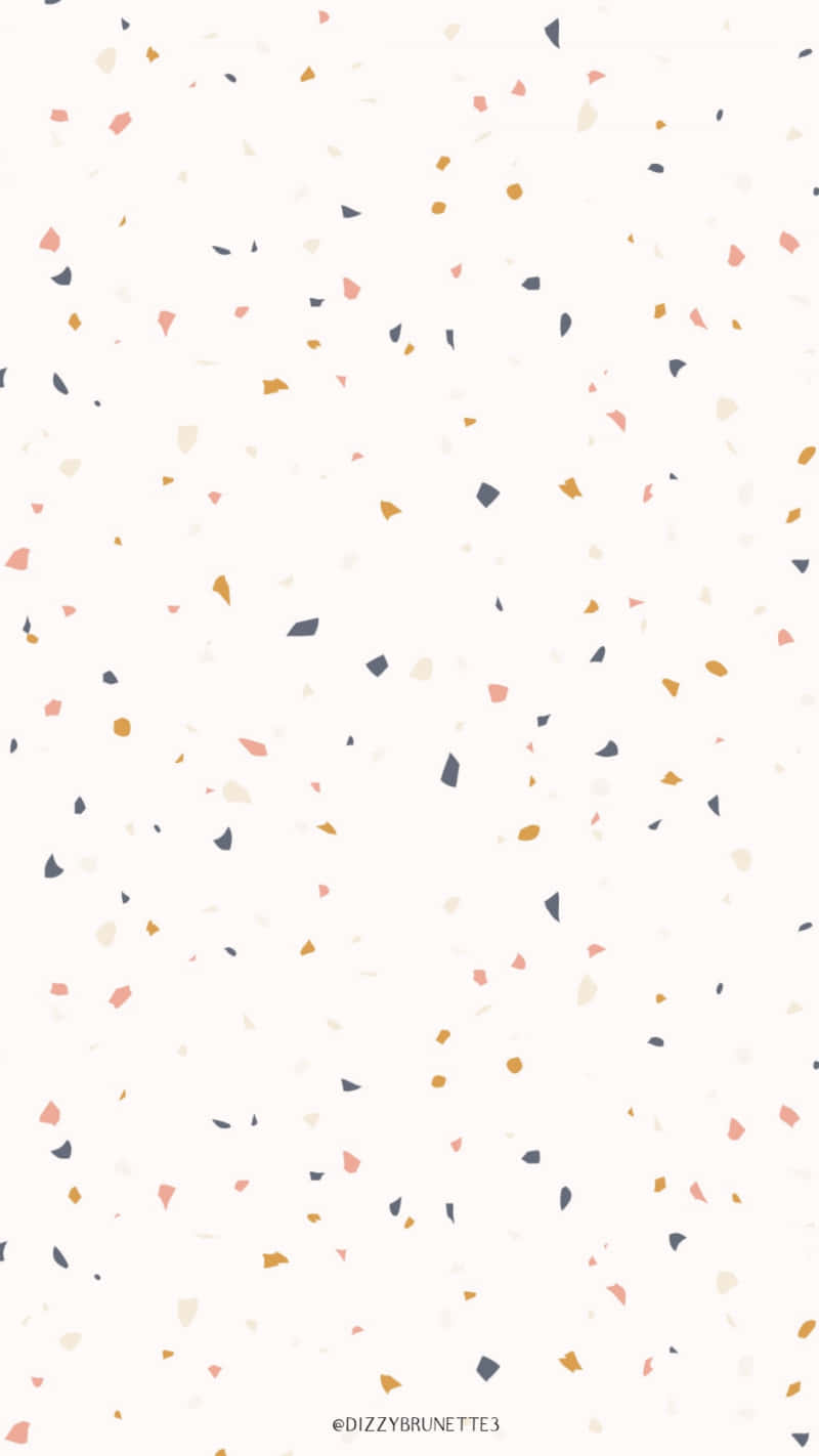 A Colorful Confetti Pattern With Triangles Background