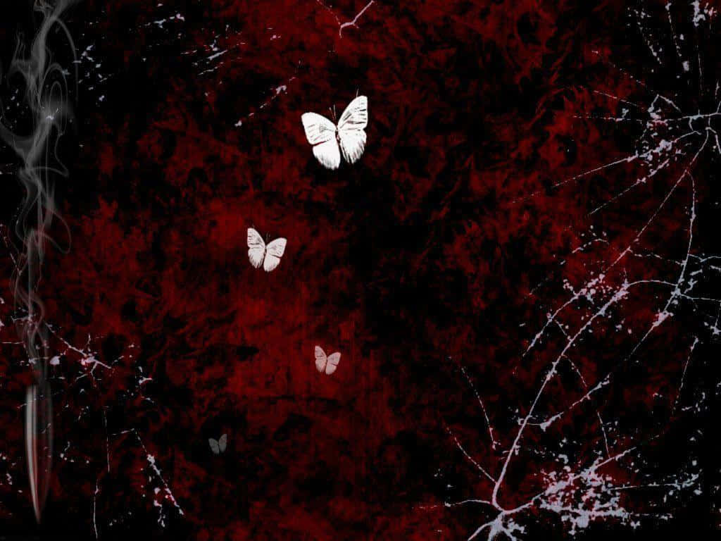 A Colorful Cool Butterfly Flies In Nature Background