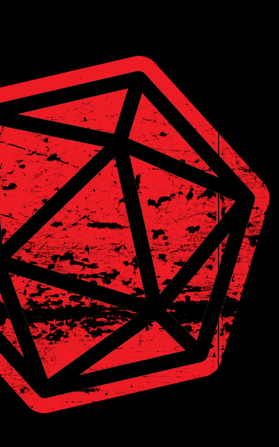 A Colorful D20 Die Background