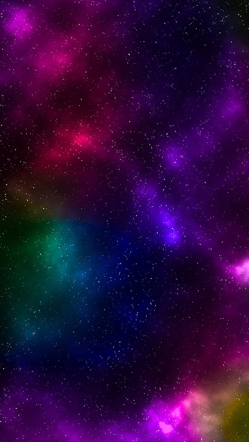 A Colorful Galaxy With A Mix Of Different Hues Background