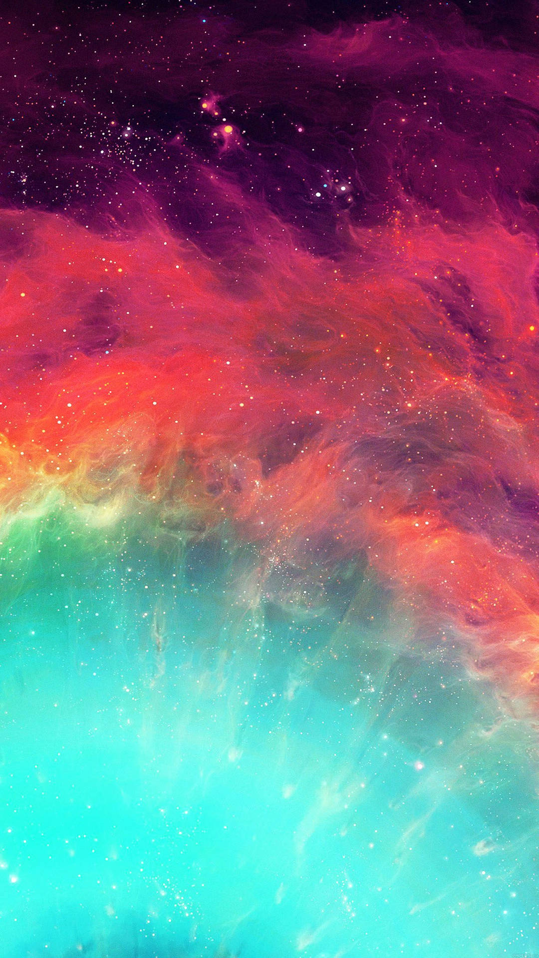 A Colorful Galaxy With A Rainbow Colored Background Background