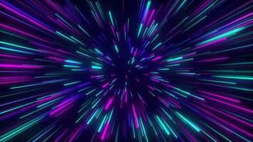 A Colorful Light Burst On A Black Background Background