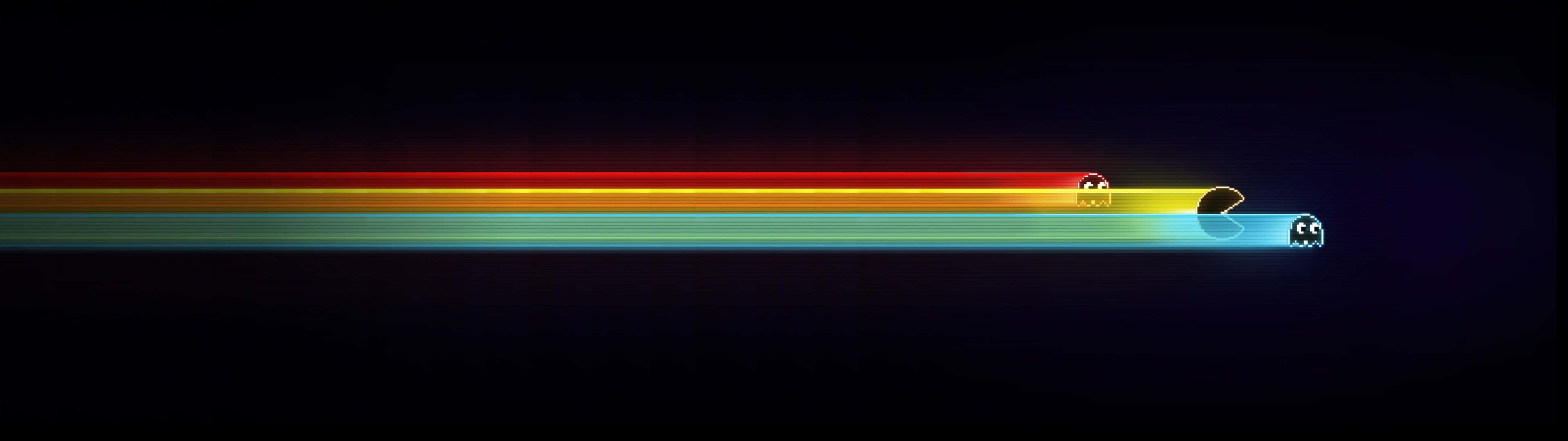 A Colorful Light Tube On A Black Background Background