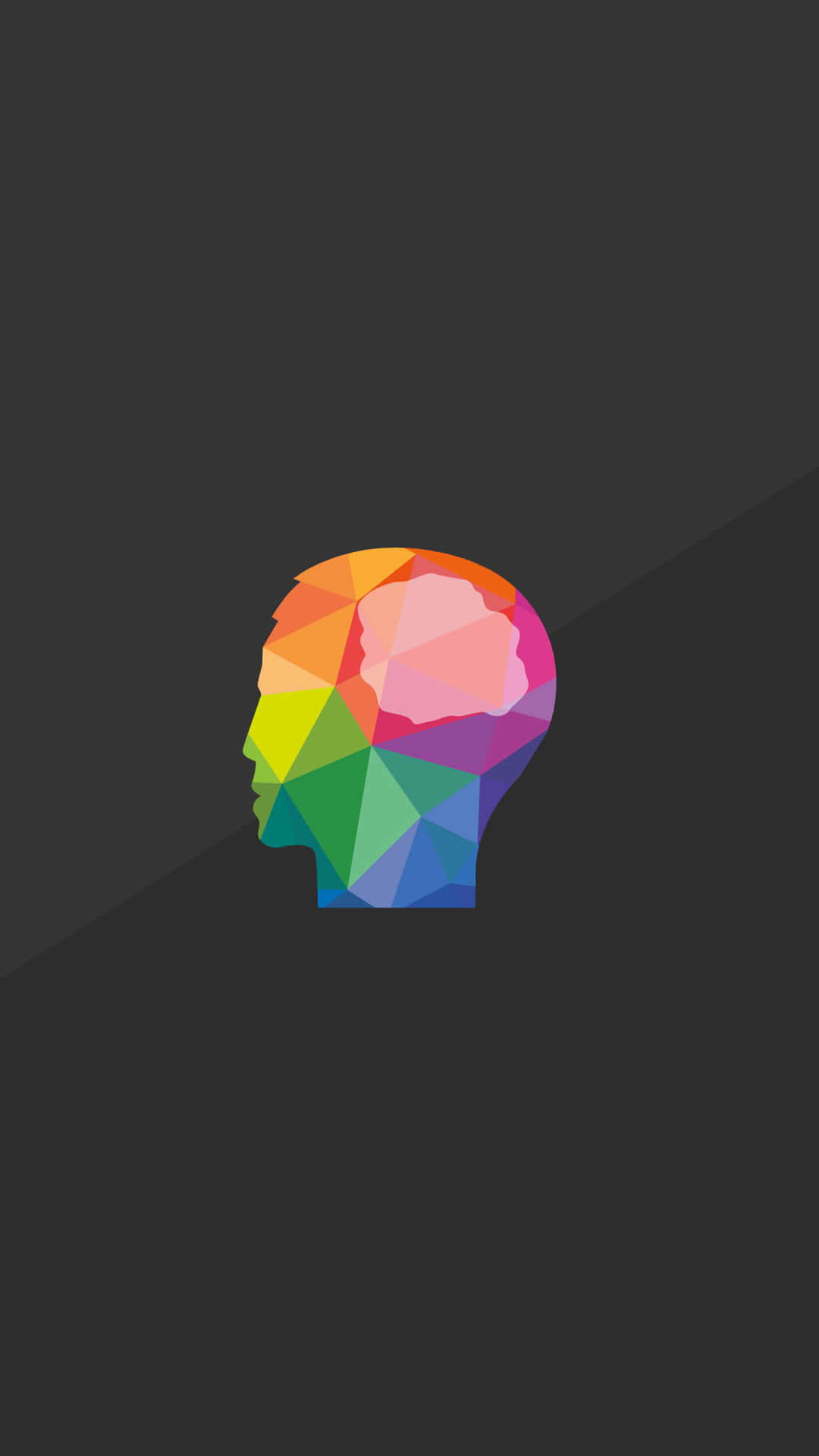 A Colorful Logo Of A Human Head Background