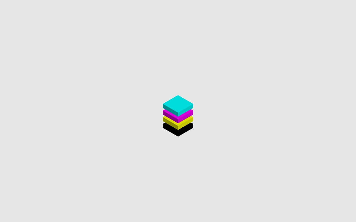 A Colorful Logo With A Triangle In The Middle Background