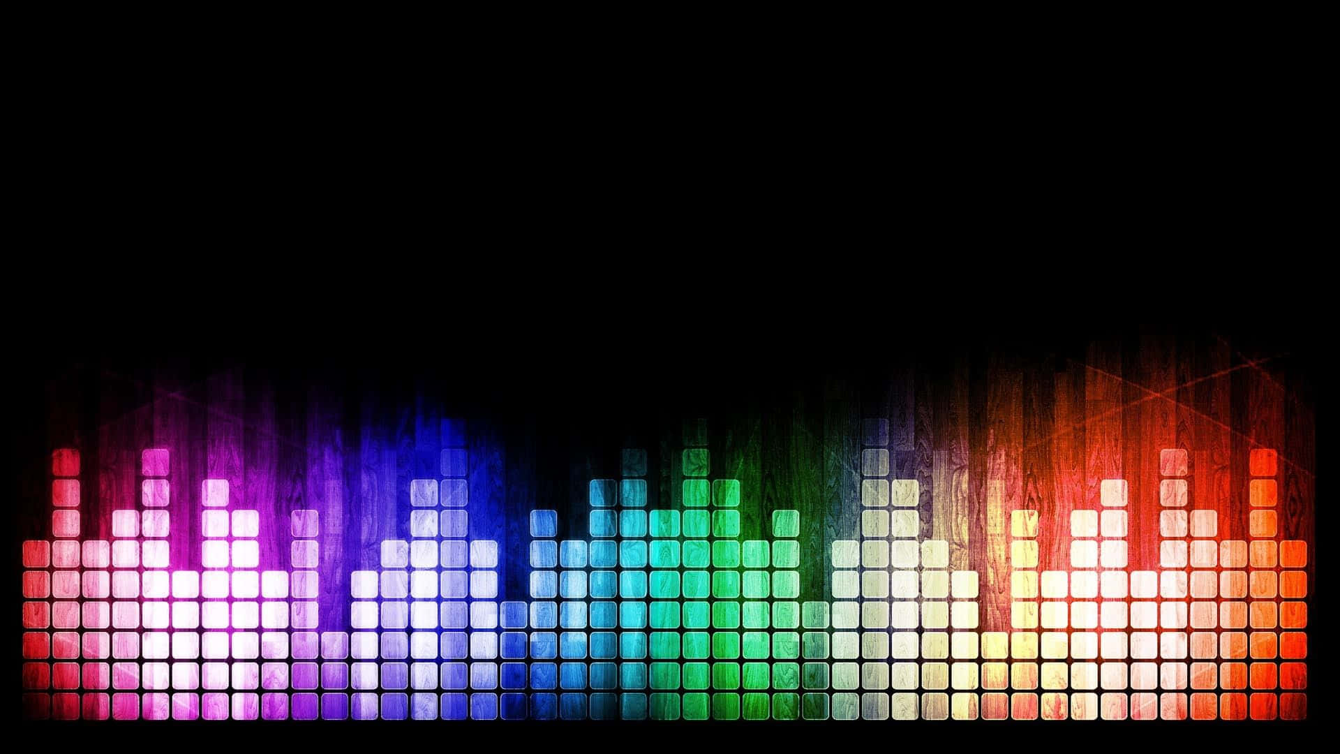 A Colorful Music Background With Colorful Lights Background