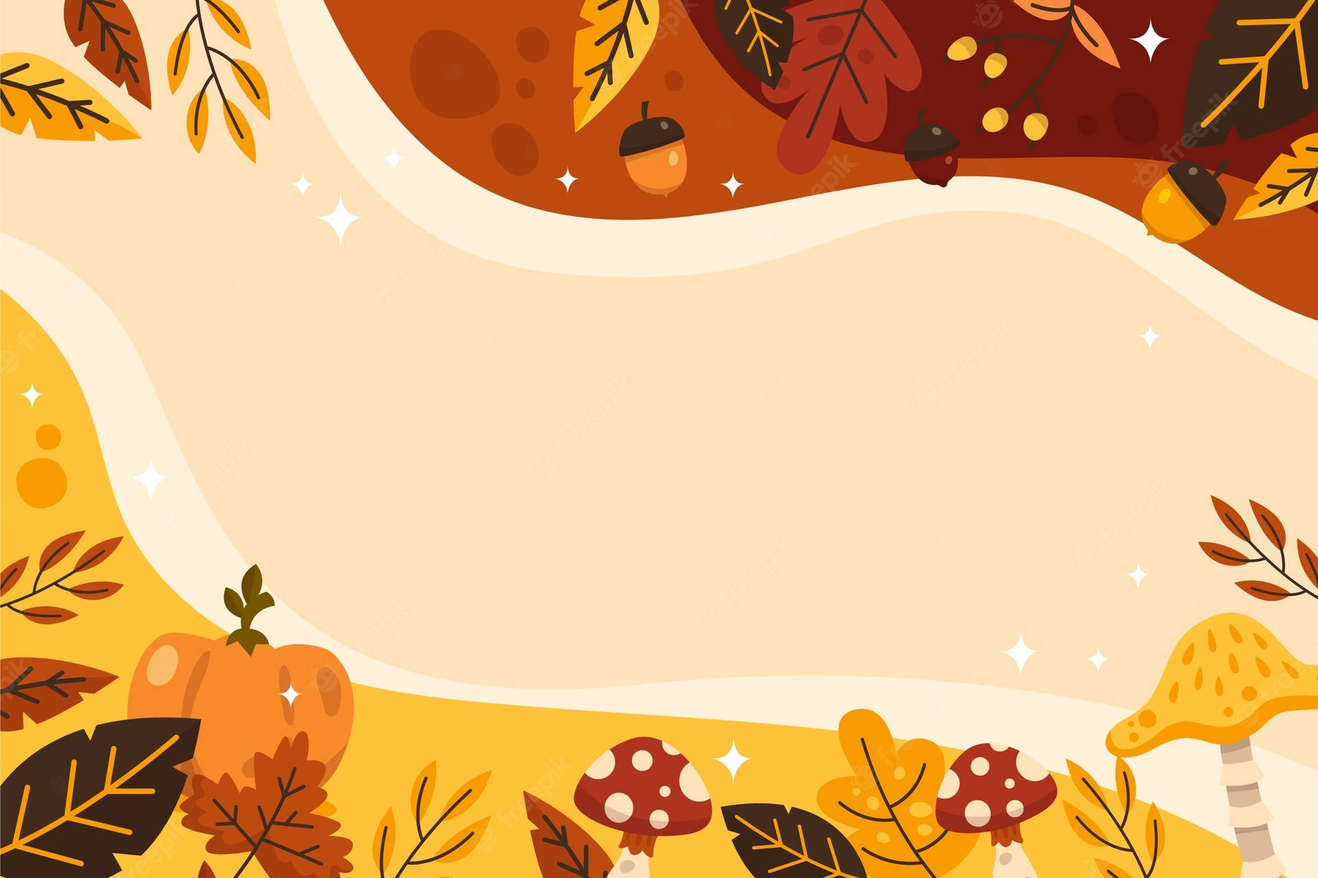 A Colorful October Garden Background