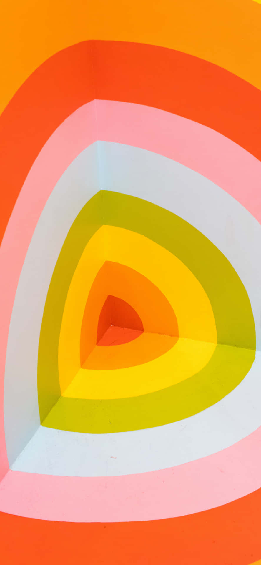 A Colorful Painting Of A Circular Shape Background
