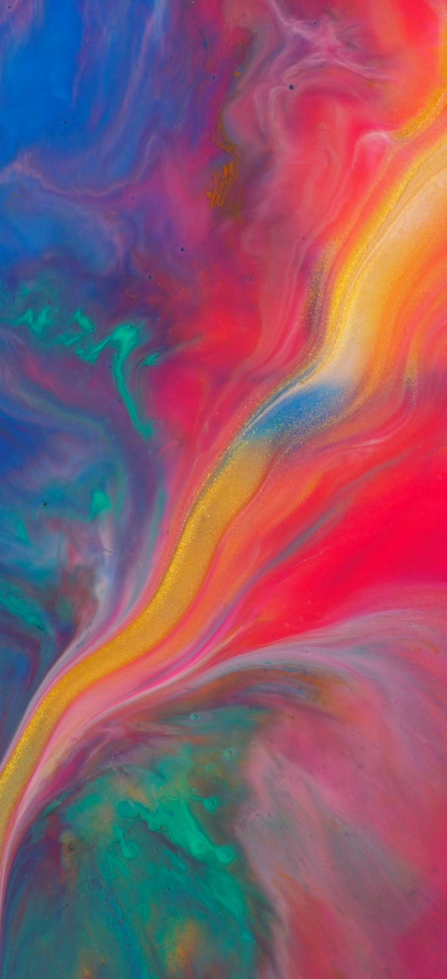 A Colorful Painting Of A Colorful Liquid Background