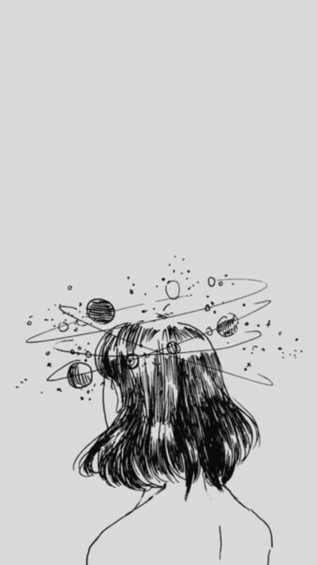 A Colorful Picture Of Drawn And Painted Sketches Background
