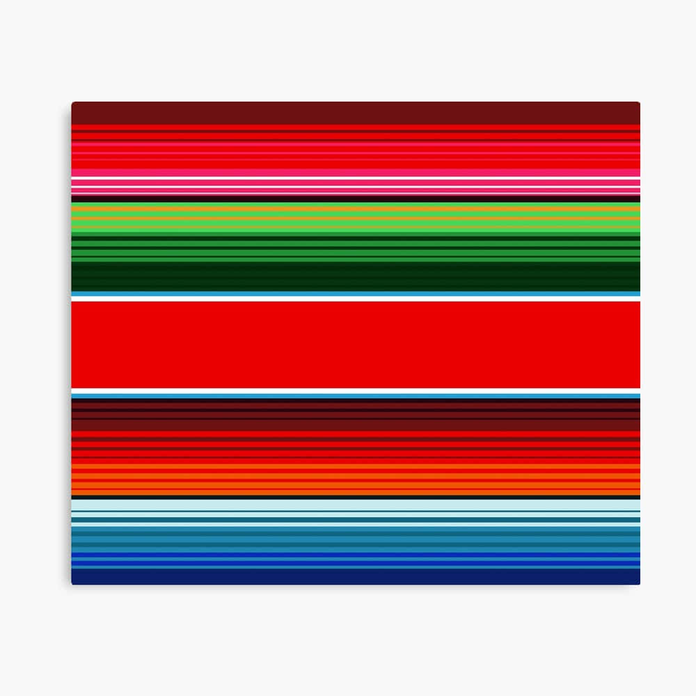 A Colorful Serape With Traditional Southwestern Style Background