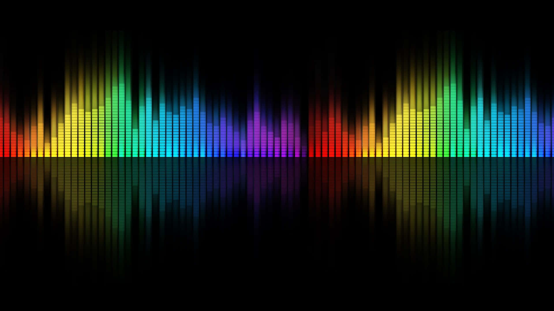 A Colorful Sound Wave Background With A Black Background Background