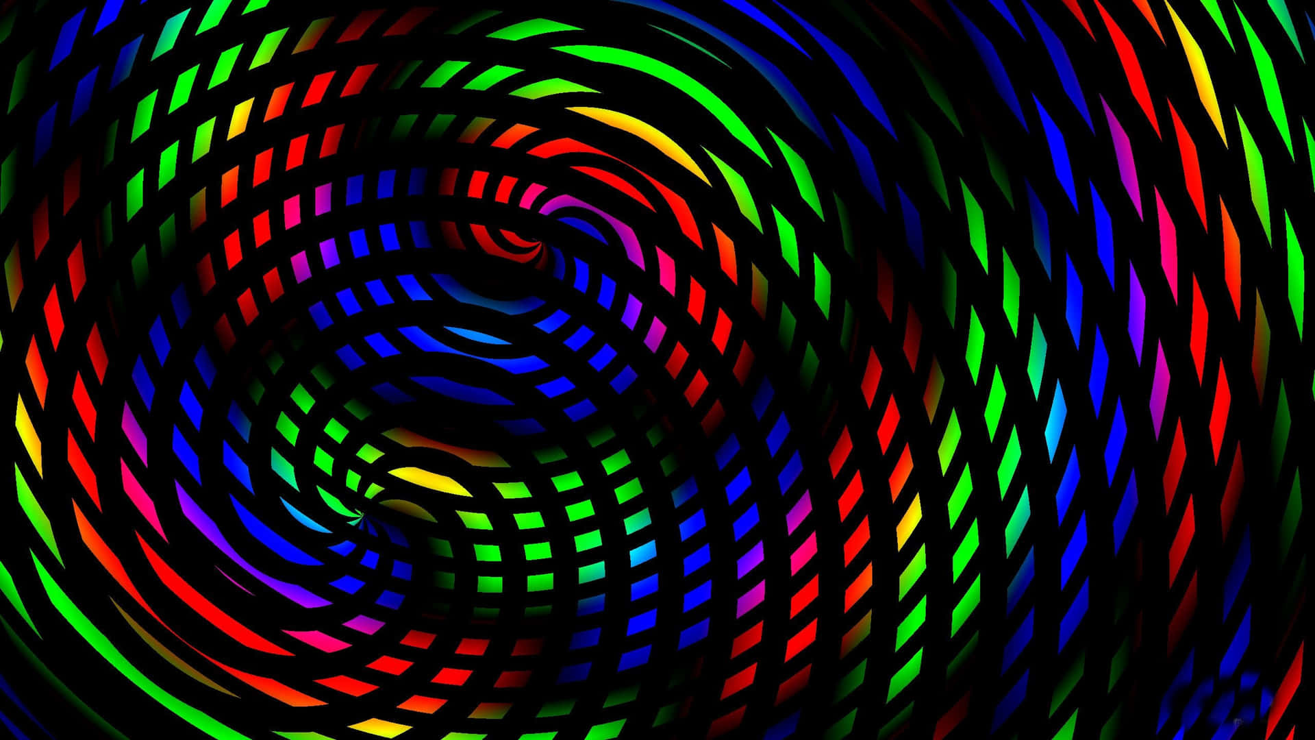 A Colorful Spiral Pattern With A Black Background Background