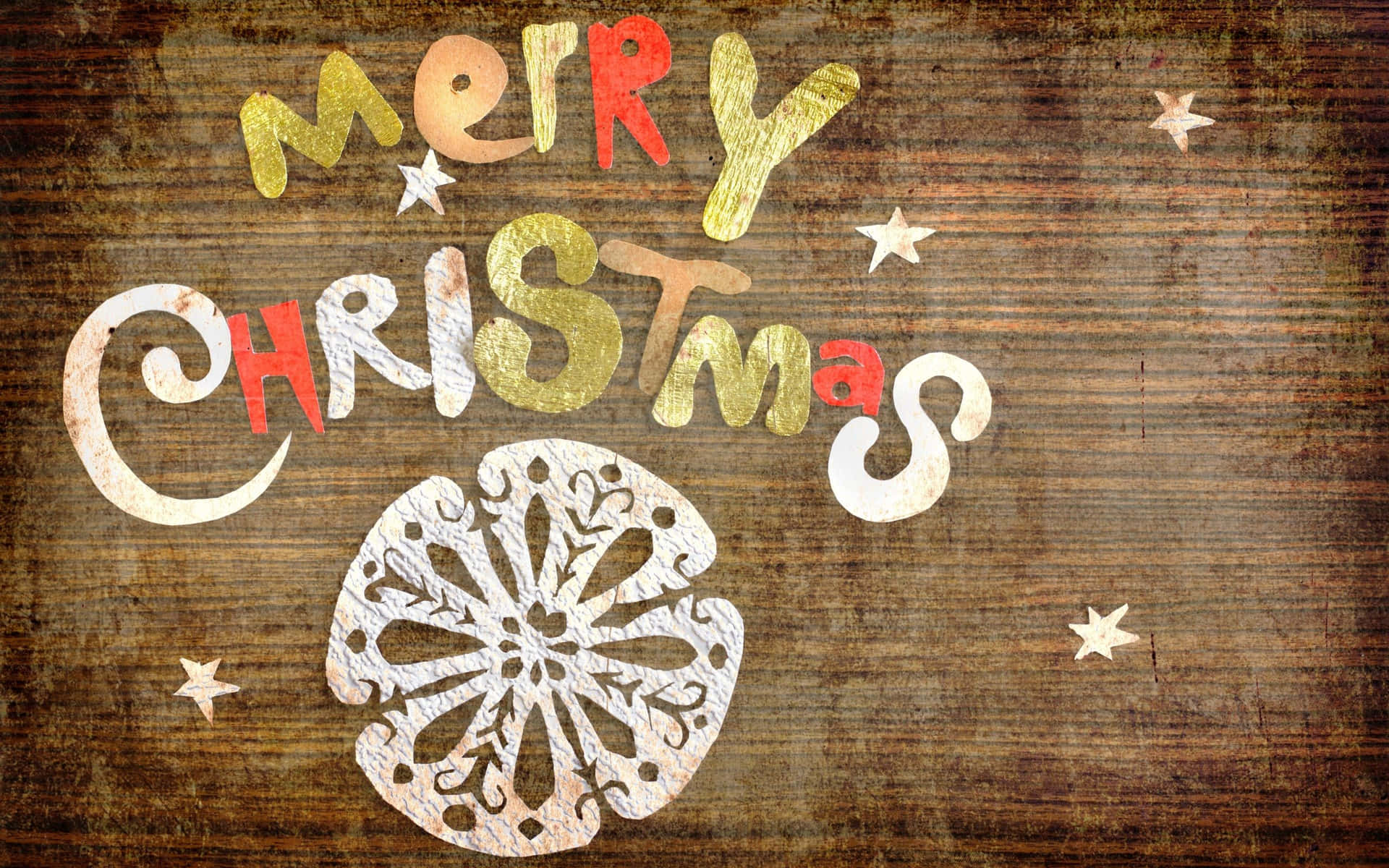 A Colorful Vintage Christmas Desktop Decoration Background