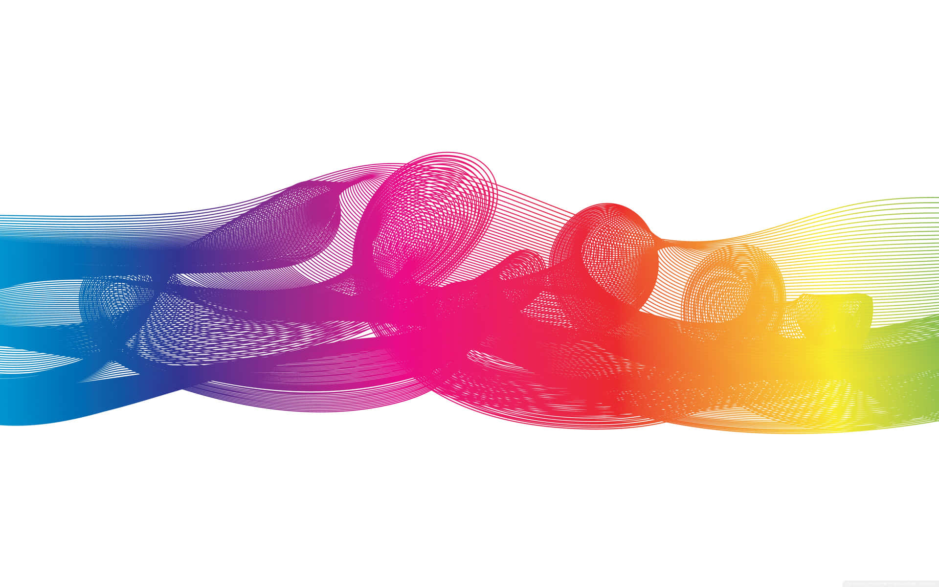 A Colorful Wave Of Color On A White Background Background