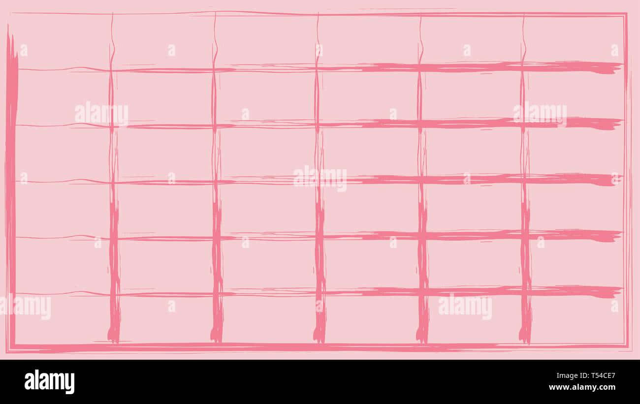 A Colourfully Abstract And Creative Pink Grid. Background