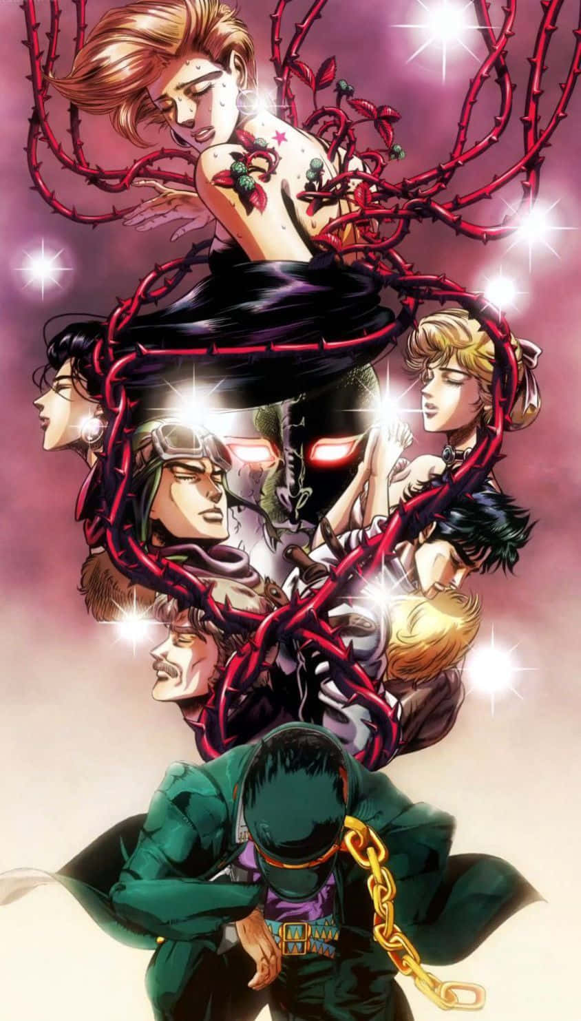 A Comic Book Cover With A Woman And A Man Background