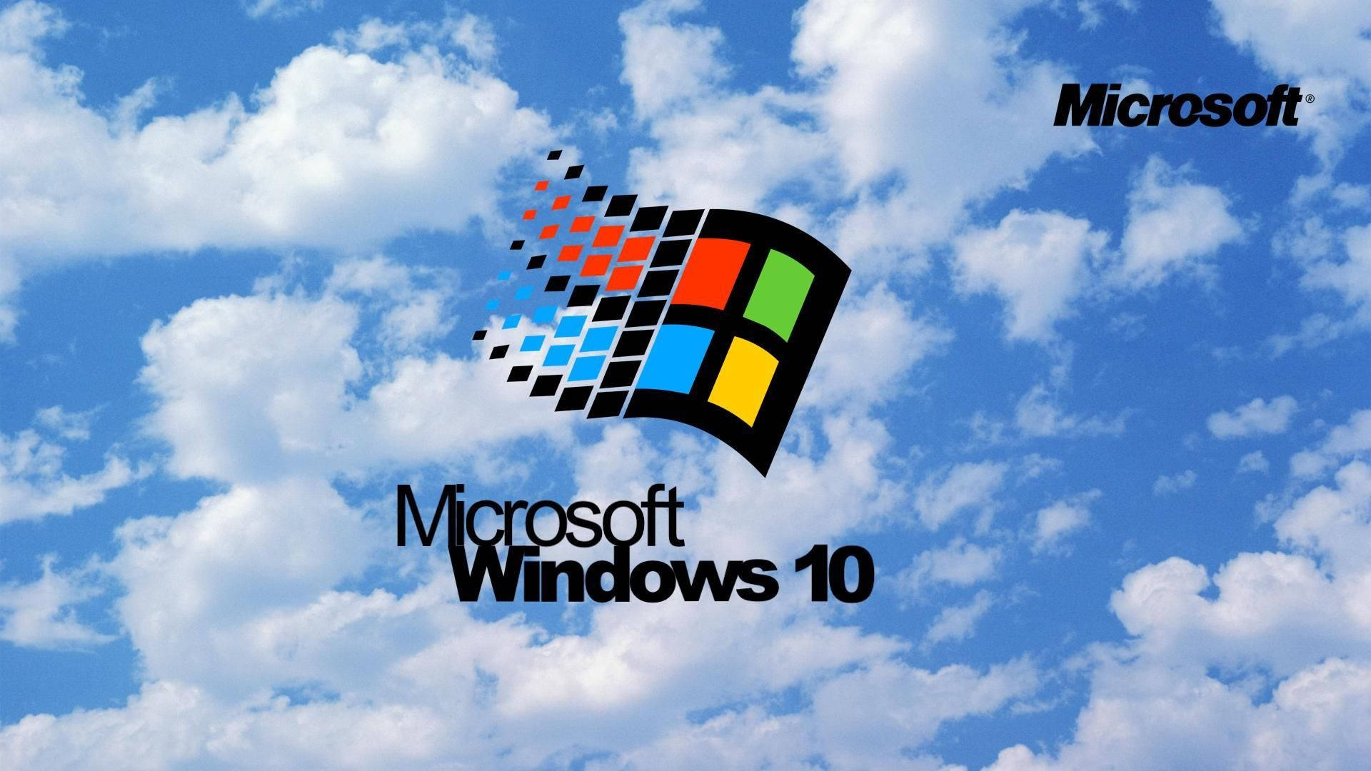 A Computer Running Windows 98 Background