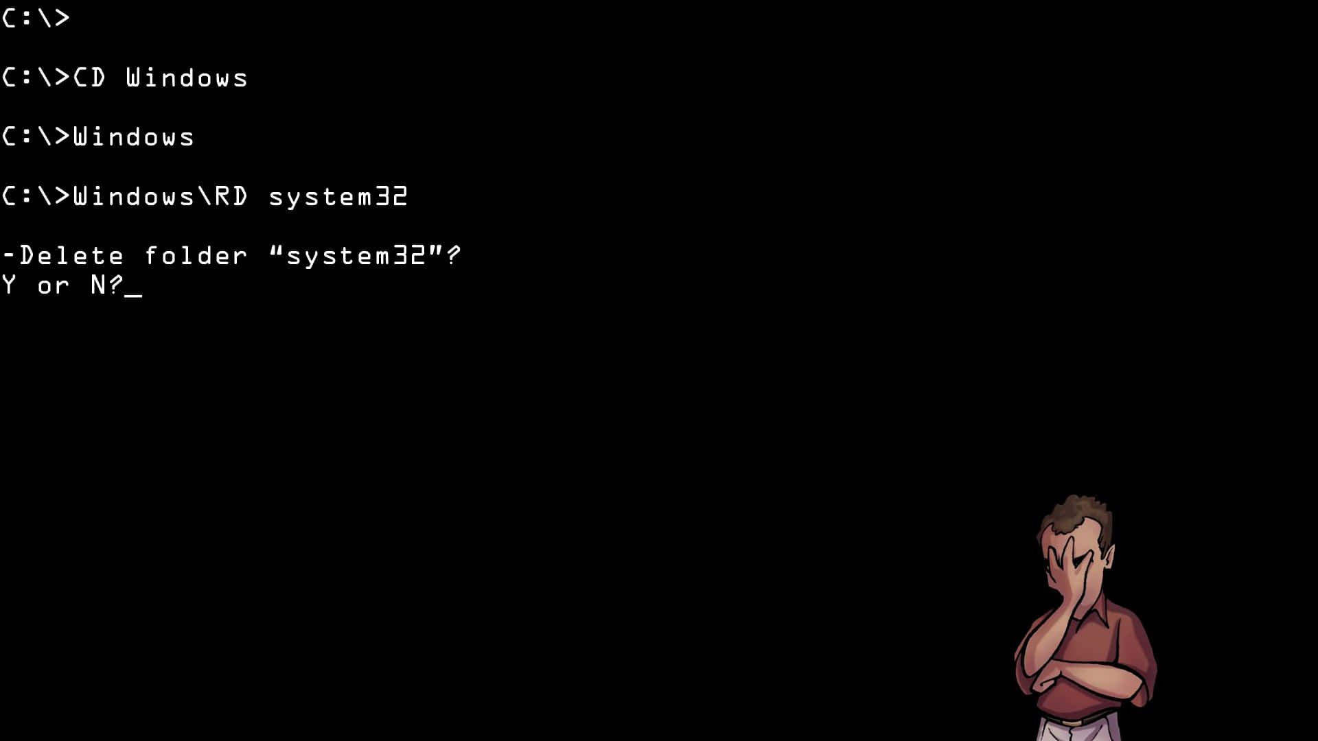 A Computer Screen Showing A Man With A Computer