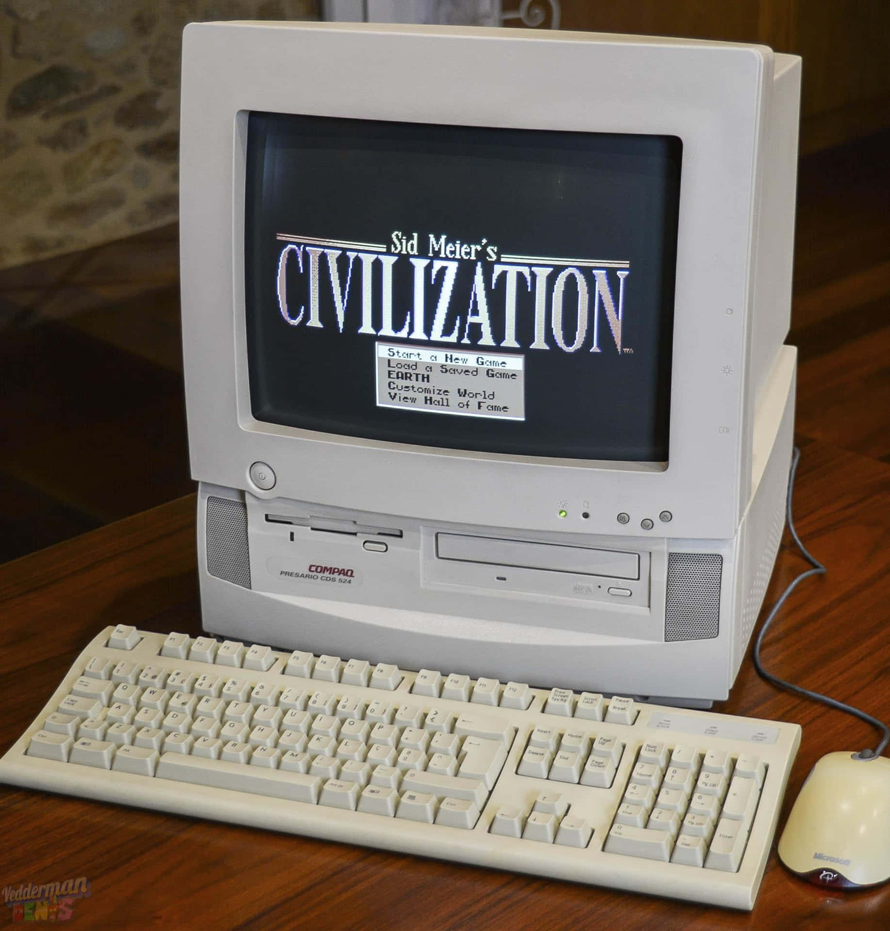 A Computer With The Word Civilization On It Background