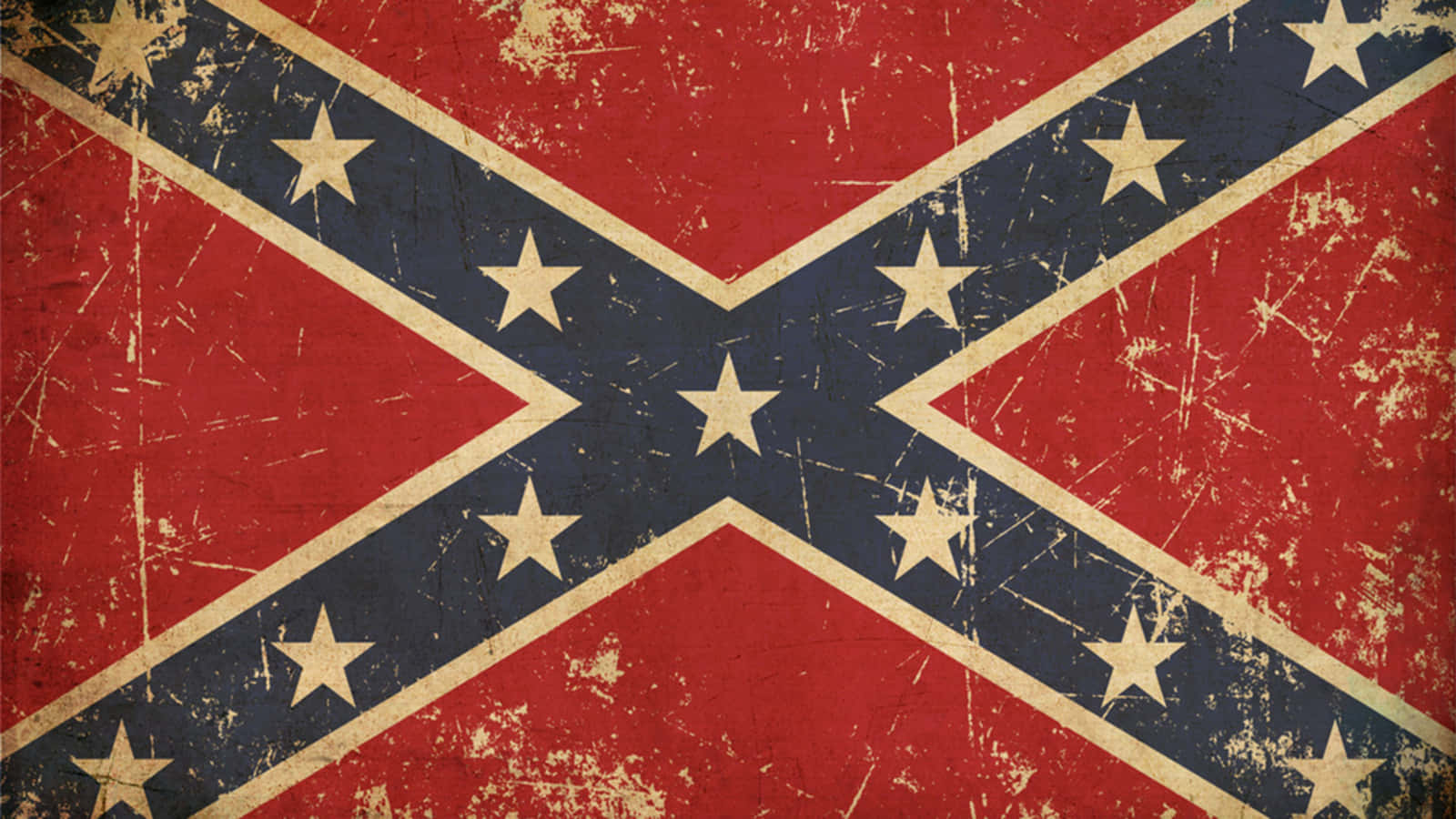 A Confederate Flag With Stars And Stripes