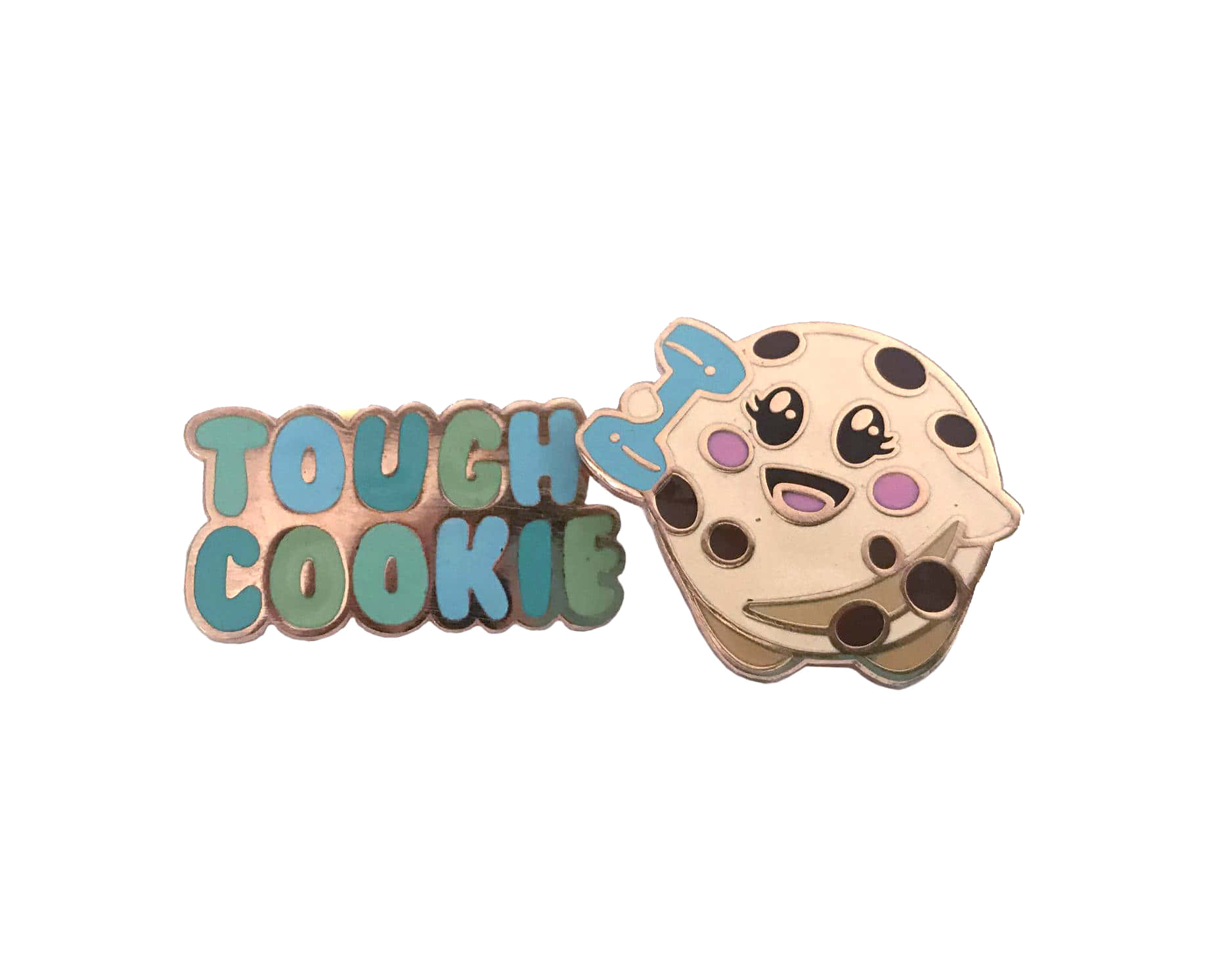 A Cookie With The Words Tough Cookie On It Background