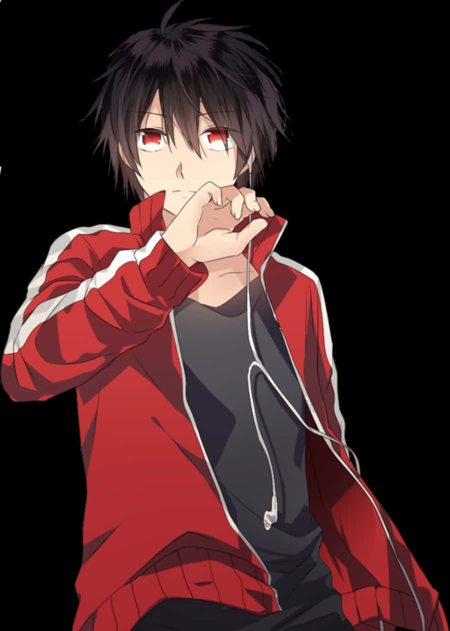 A Cool Anime Character Ready To Take On The World Background